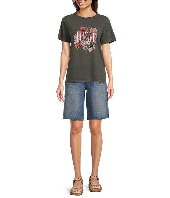 Lucky Brand Stretch Denim Bermuda Shorts Product Image