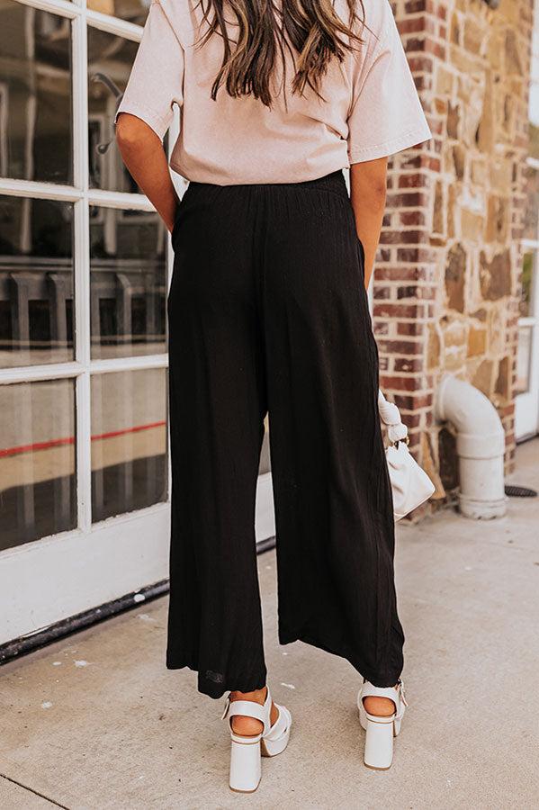 Urban Wonders High Waist Pants In Black Product Image