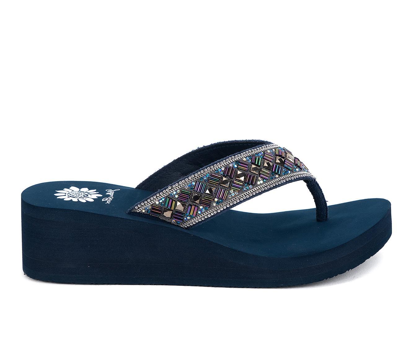 Women's Yellow Box Selvia Wedge Flip-Flops Product Image