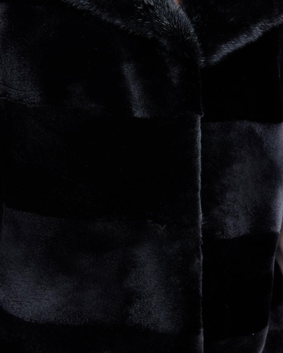 Horizontal Sheared Mink Vest Product Image