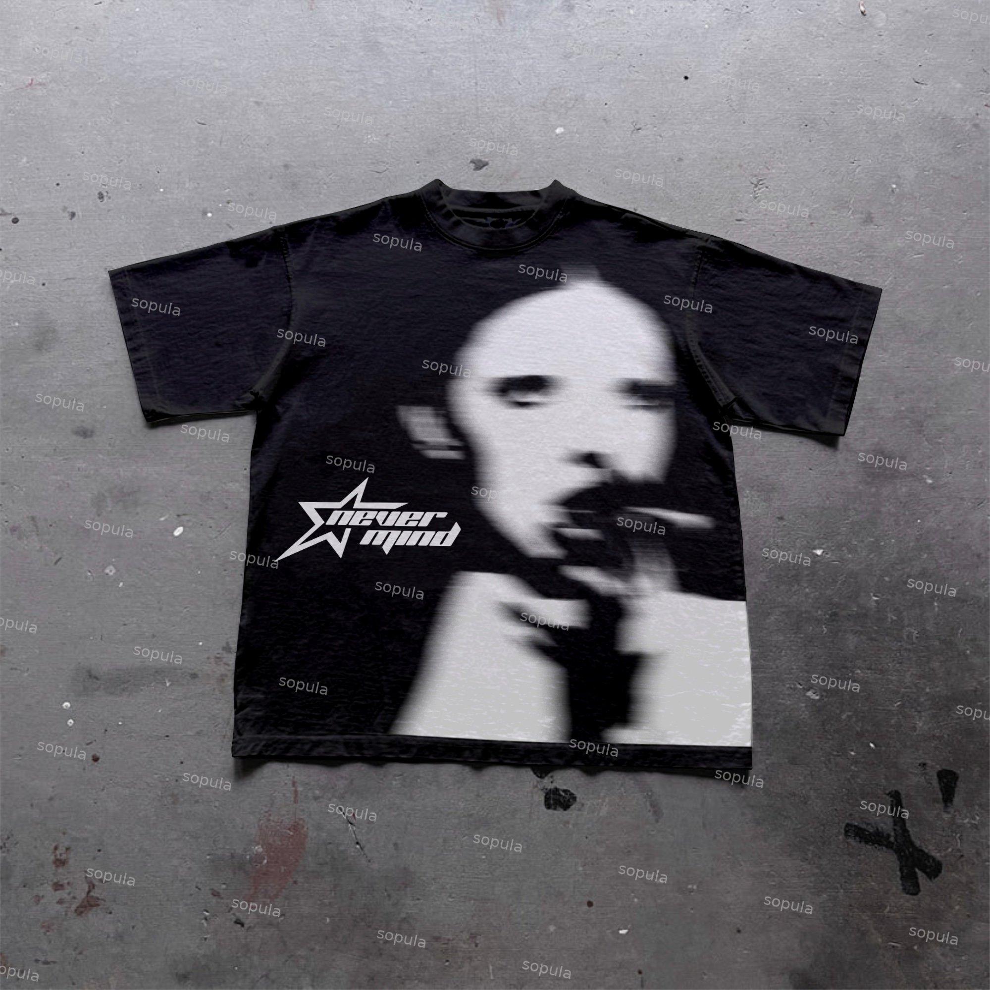 Sopula Vintage Character Portrait Graphics 100% Cotton T-Shirt Product Image