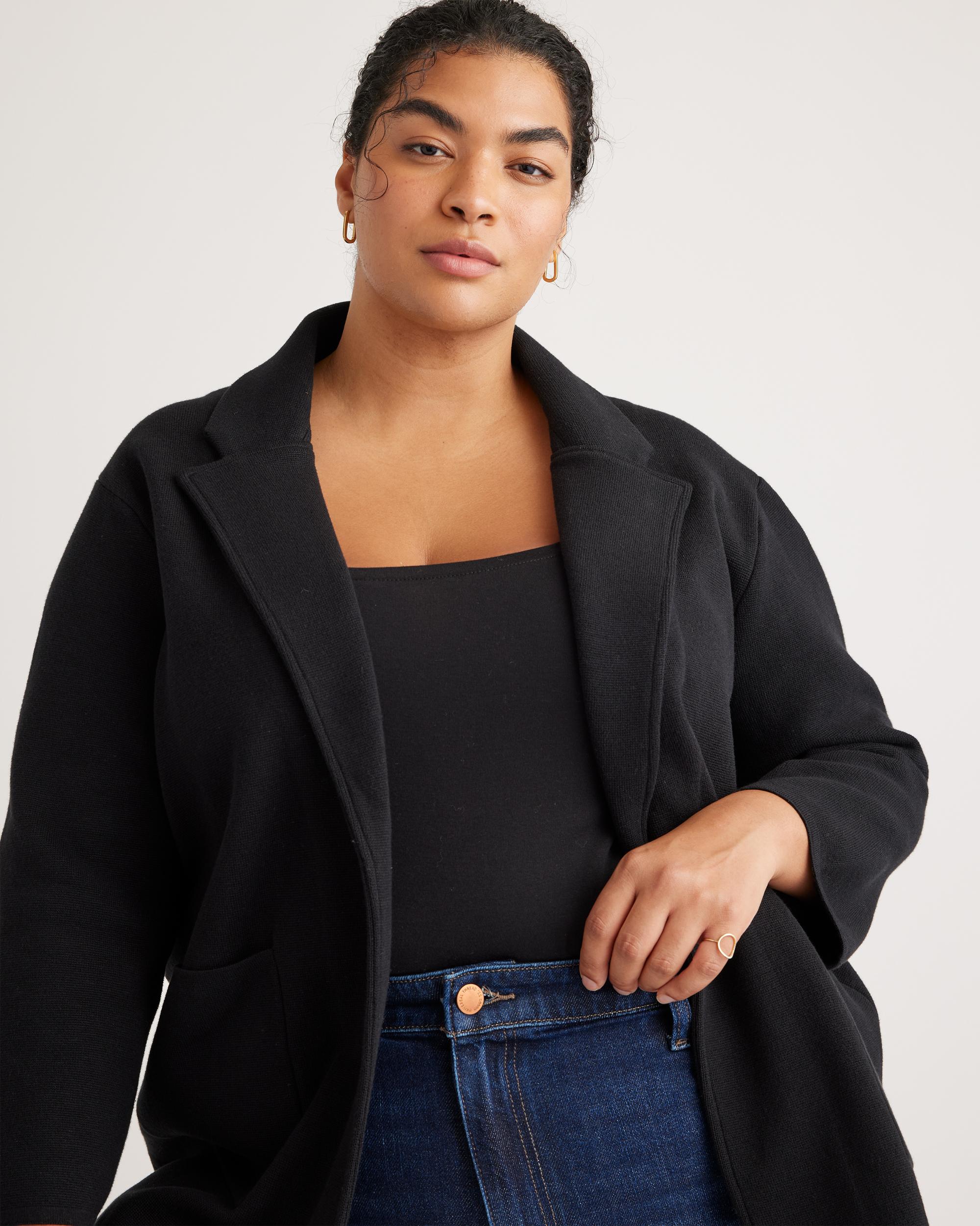 Quince | Women's Knit Blazer Organic Cotton Product Image