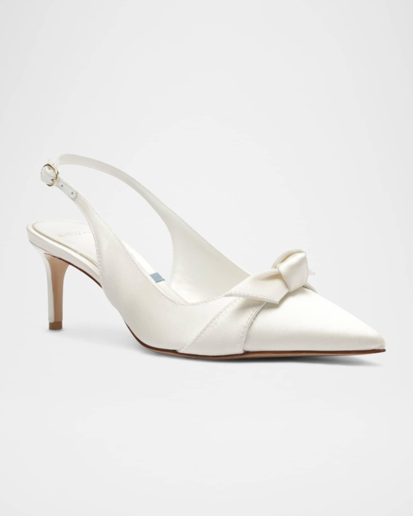 Classic Clarita Satin Slingback Pumps Product Image