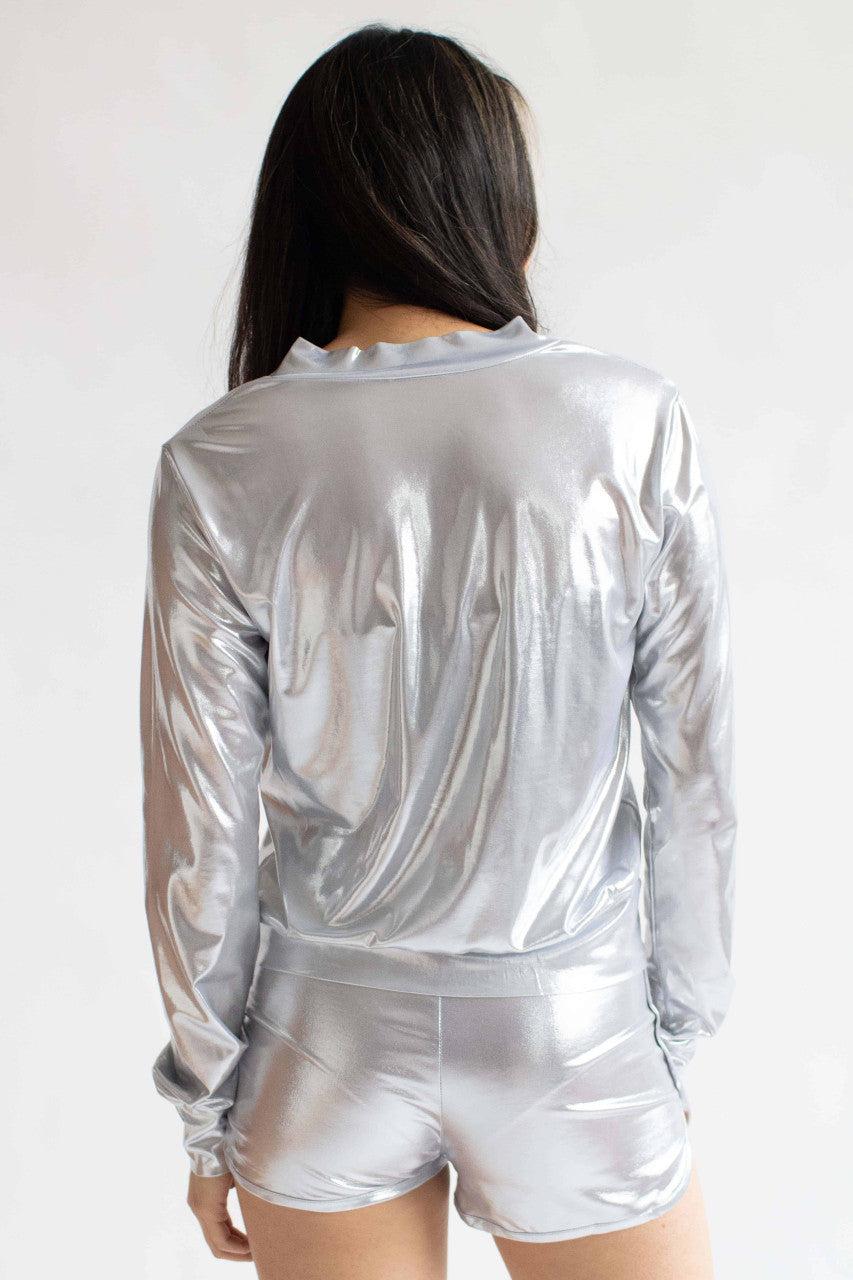Silver Metallic Jacket 2 Product Image