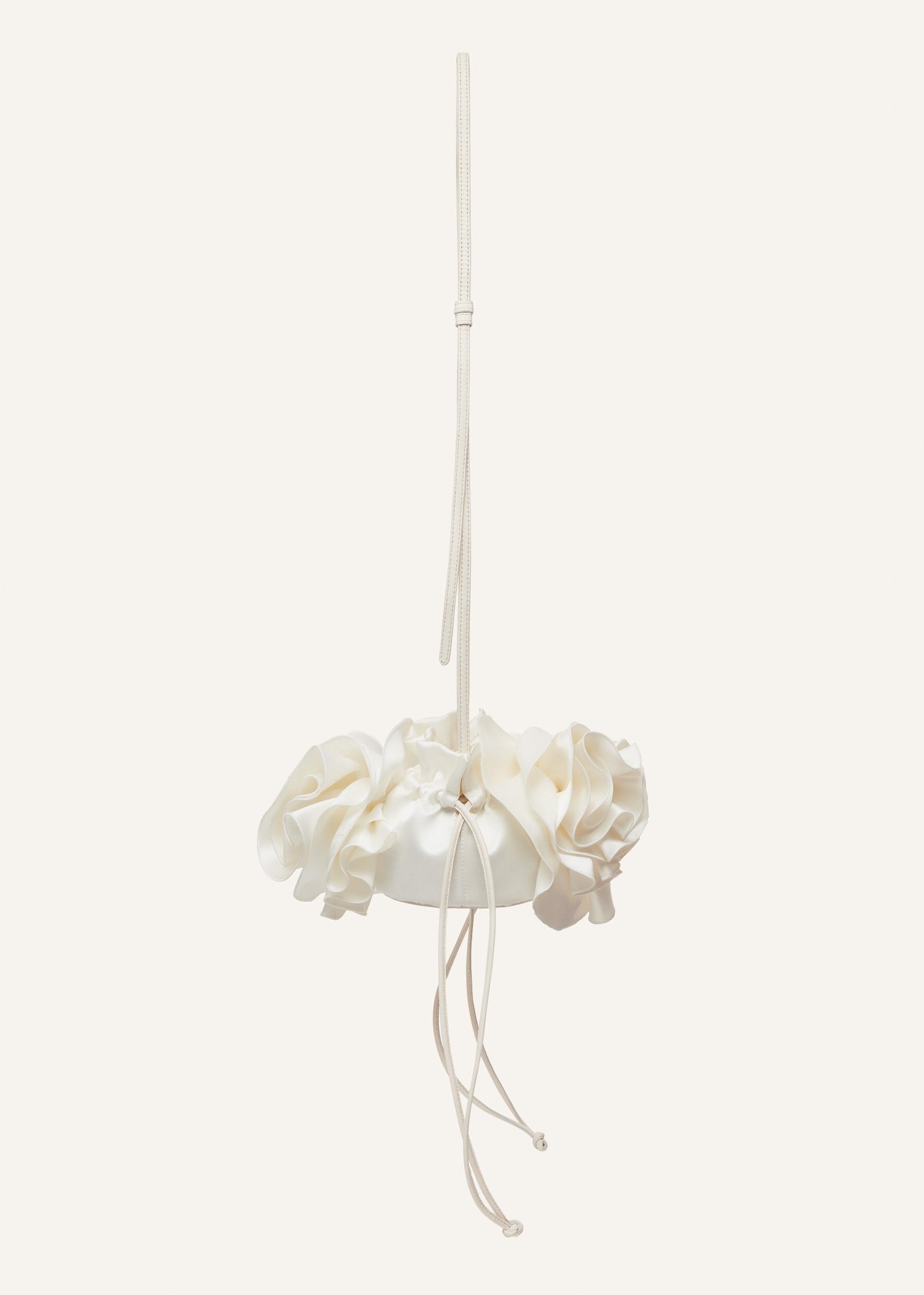 Magda bag in cream satin Product Image