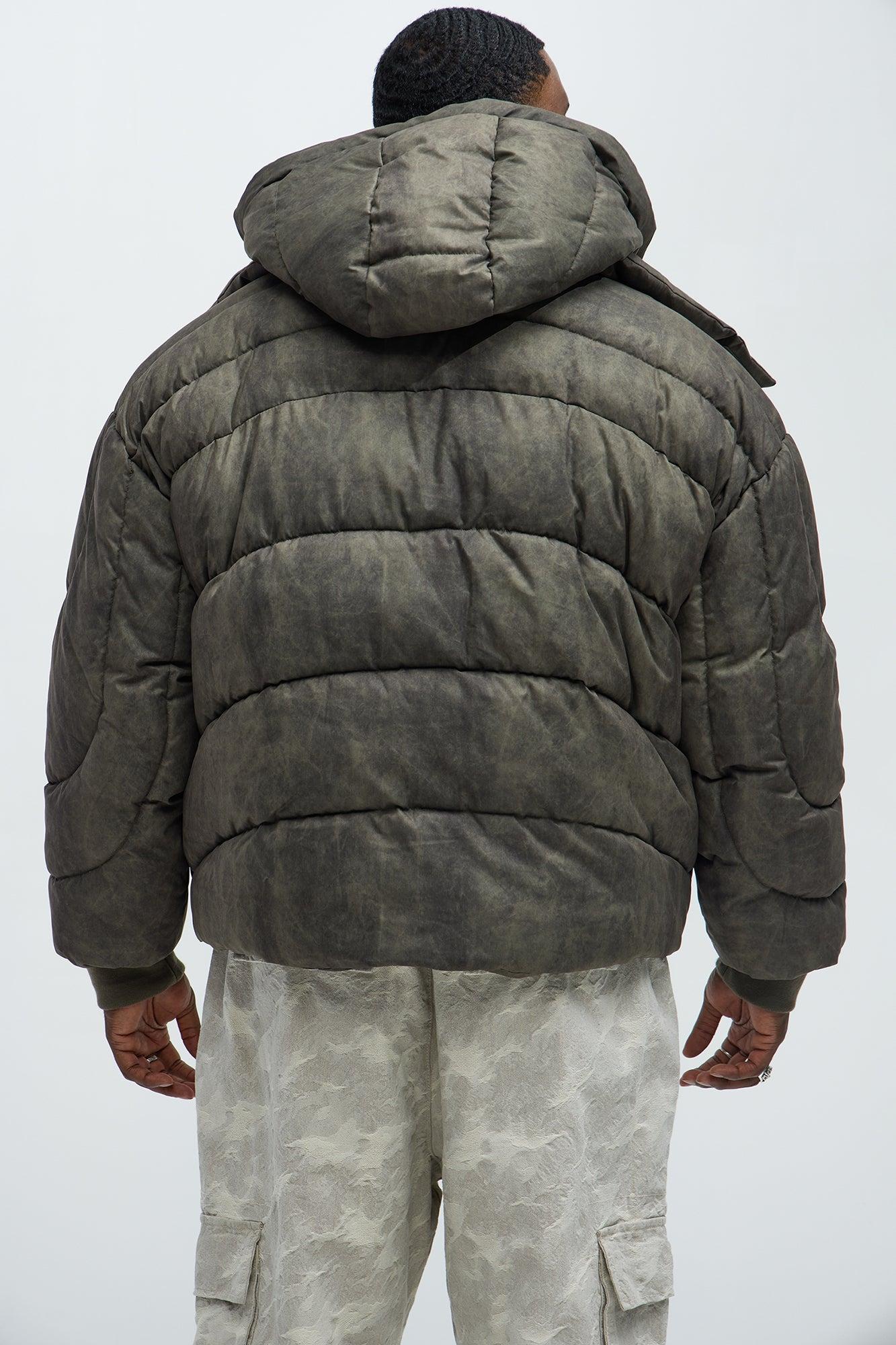 Feyd Quilted Puffer - Brown Product Image