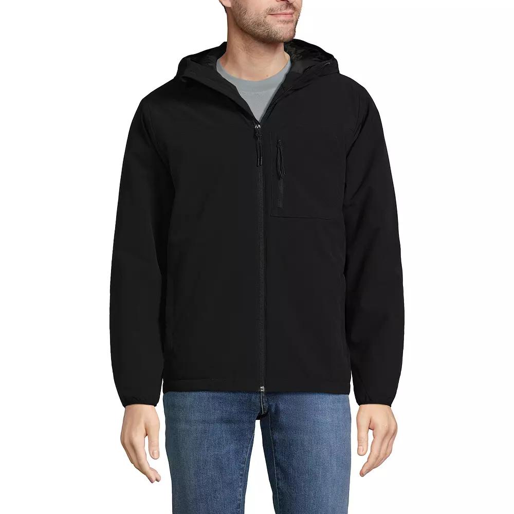 Men's Lands' End Insulated Commuter Jacket, Size: Large, Black Product Image