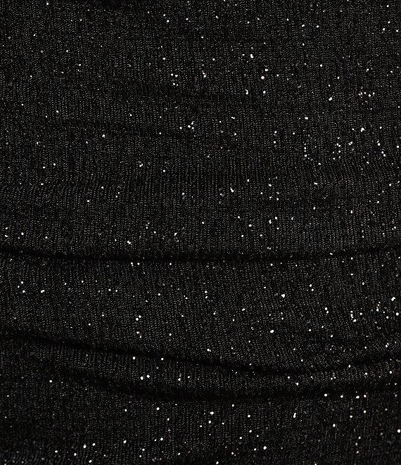 Honey and Rosie One Shoulder Double Adjustable Strap Short Fitted Shirred Dress Product Image