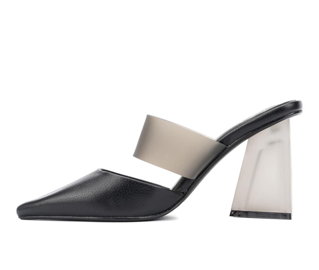 Women's New York and Company Winifred Heeled Mules Product Image
