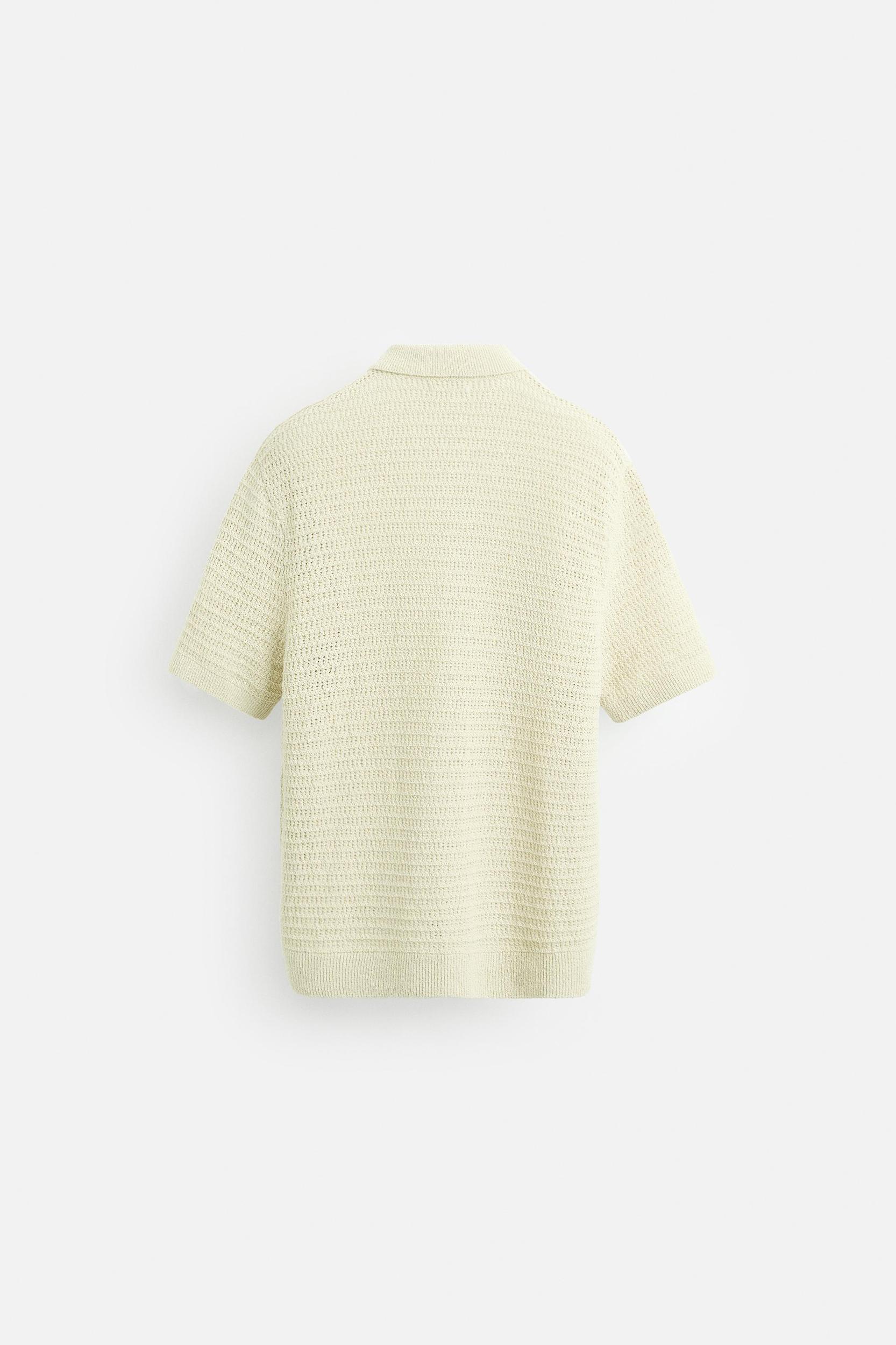 CROCHET TEXTURED SHIRT Product Image