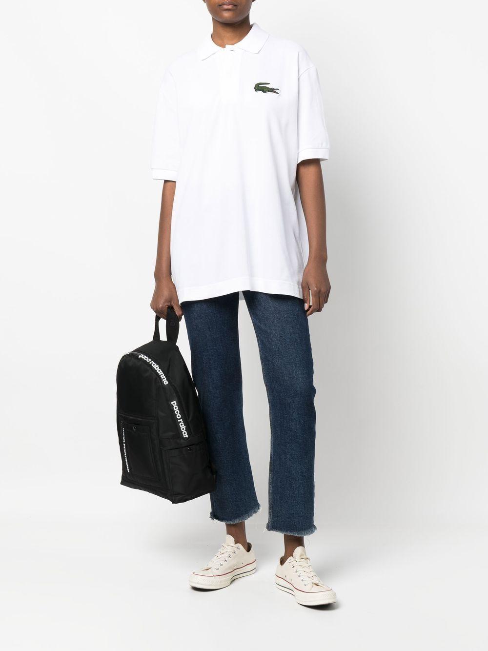 embroidered-logo short-sleeve polo shirt  Product Image