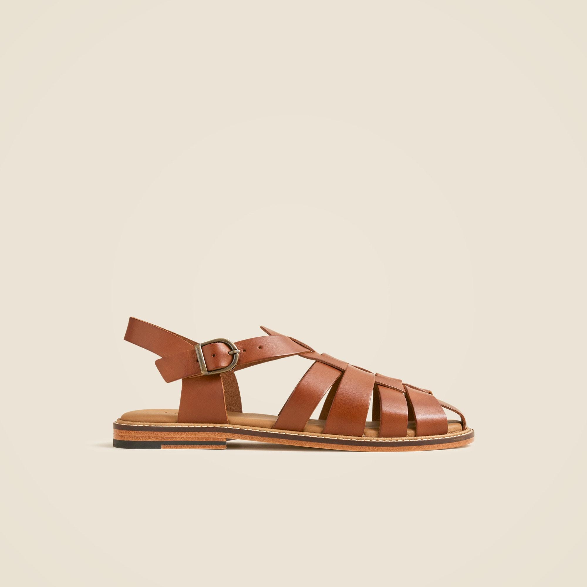 Fisherman sandals in leather Product Image