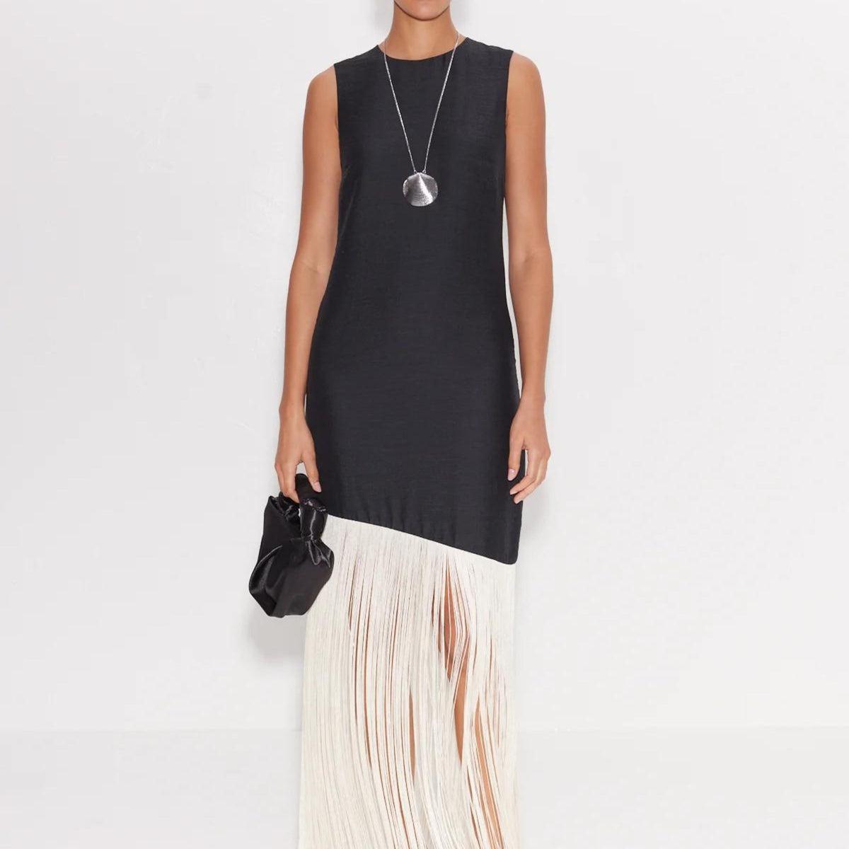 Casablanca Fringe Dress Product Image