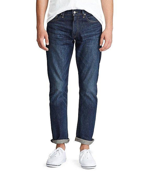 Polo Ralph Lauren Varick Slim-Straight Morris Dark Denim Jeans Product Image