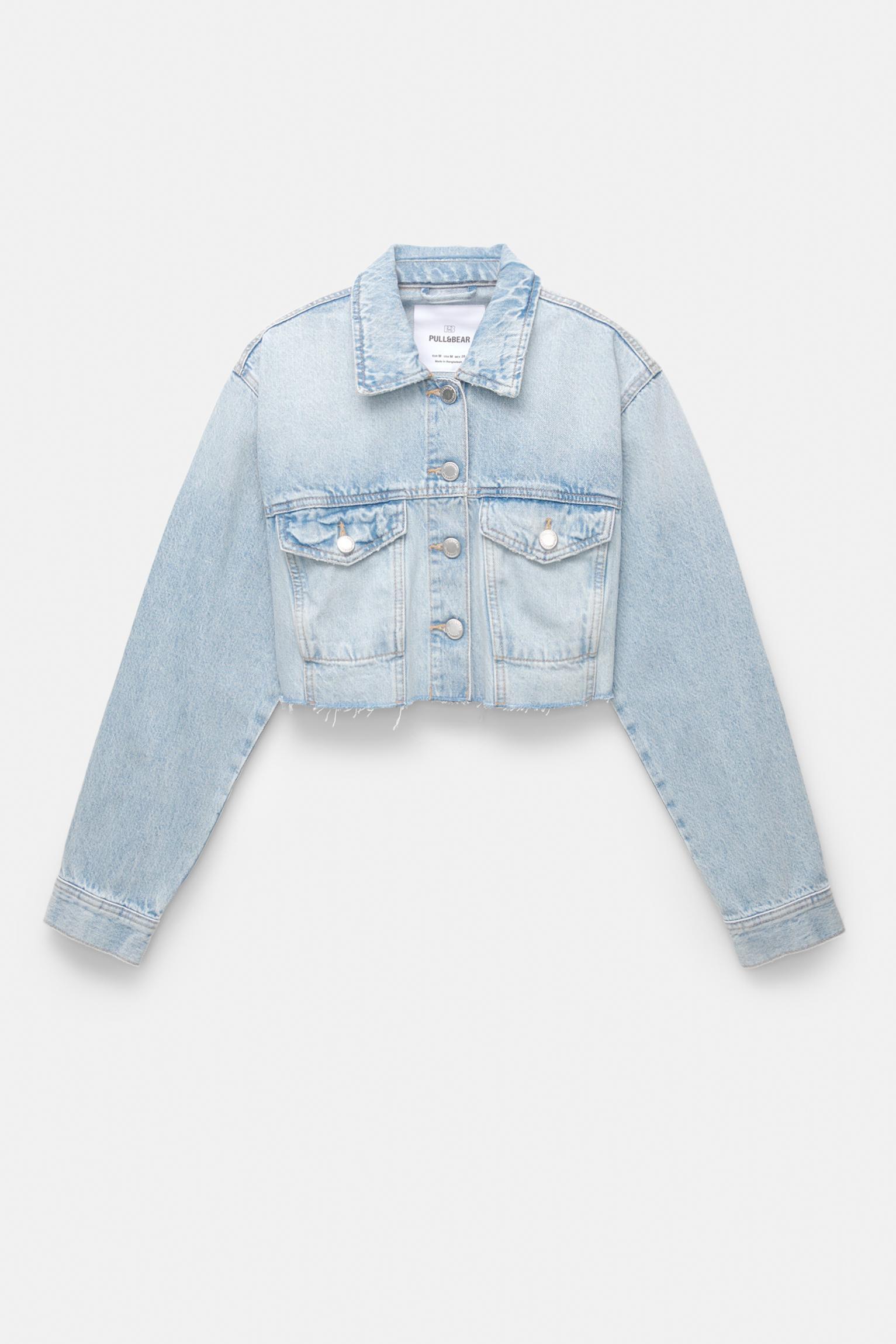 Cropped denim jacket Product Image