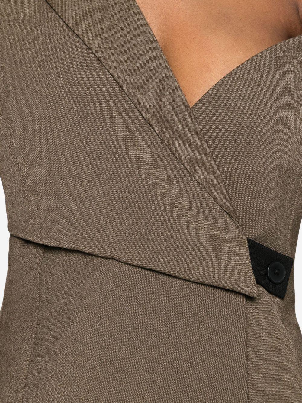 Sartoria asymmetric tailored mini dress Product Image
