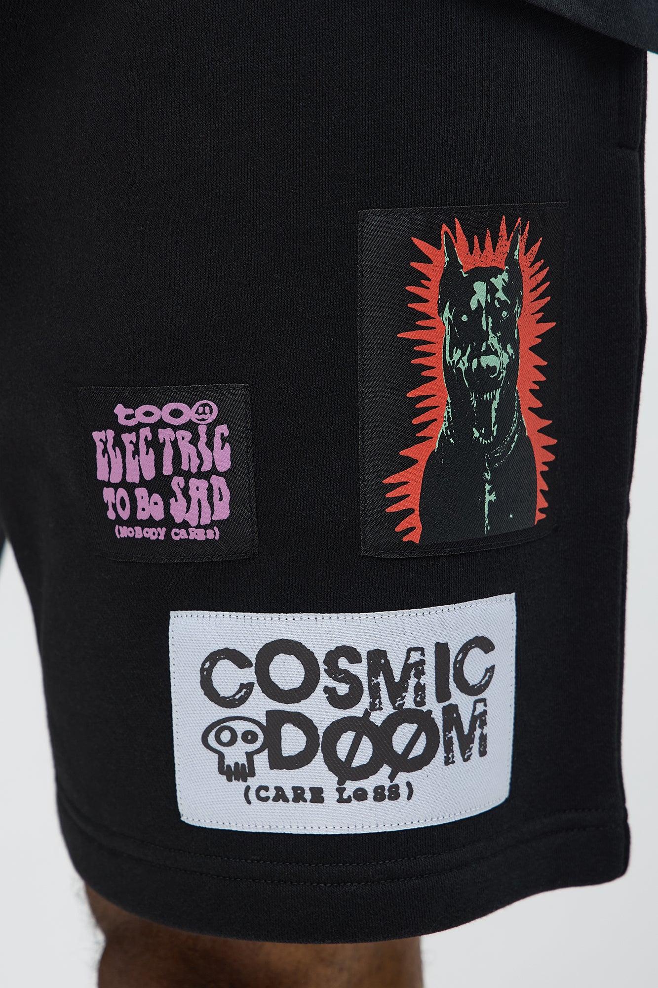 Tyson Relaxed Careless Shorts - Black Male Product Image