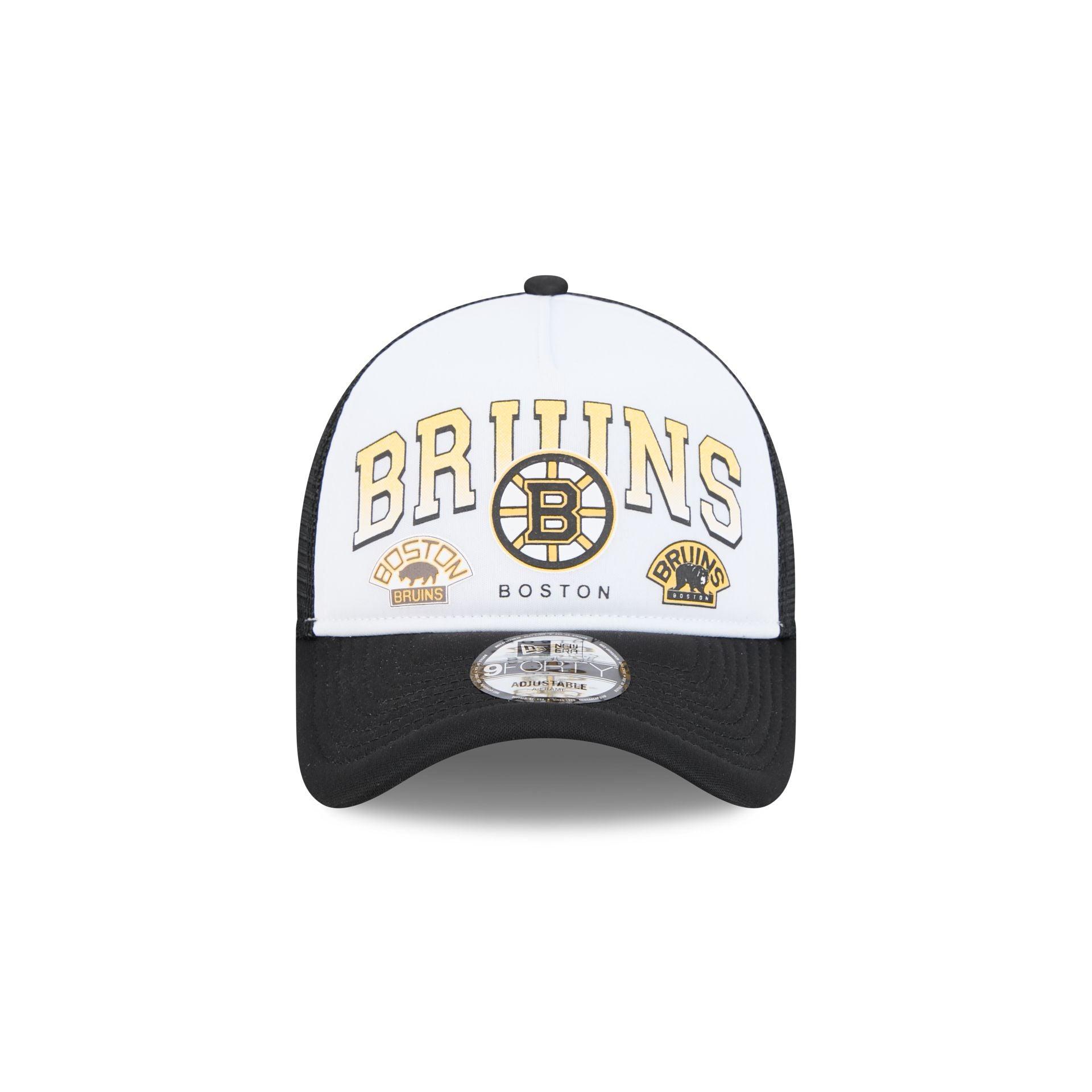 Boston Bruins Sport Classics 9FORTY A-Frame Trucker Hat Male Product Image