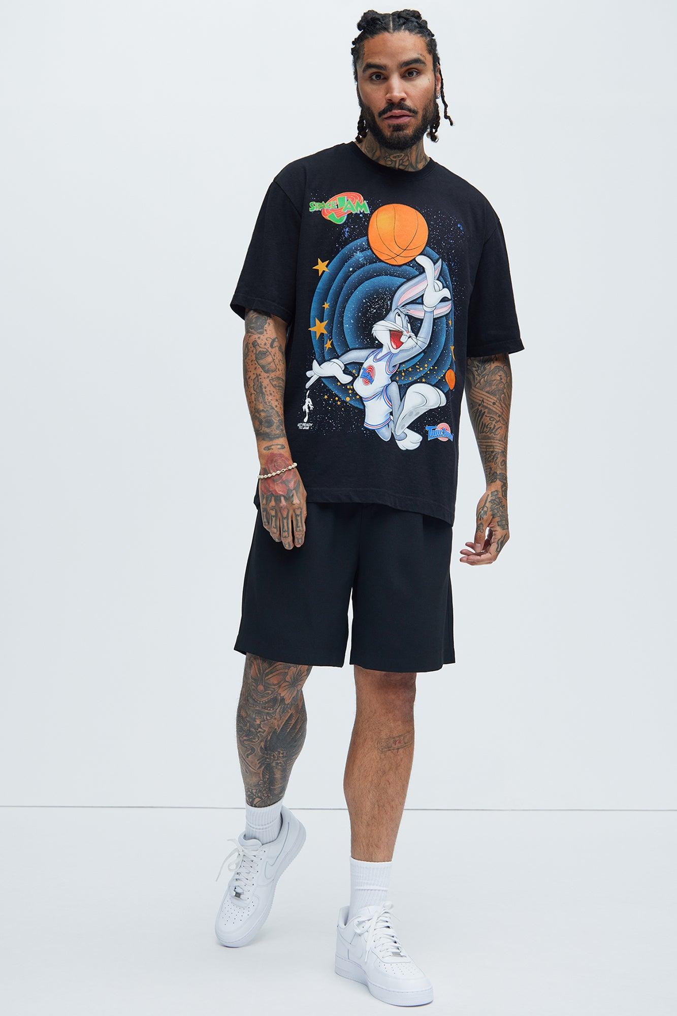 Space Jam Ballin Bugs Oversized Short Sleeve Tee - Black Product Image
