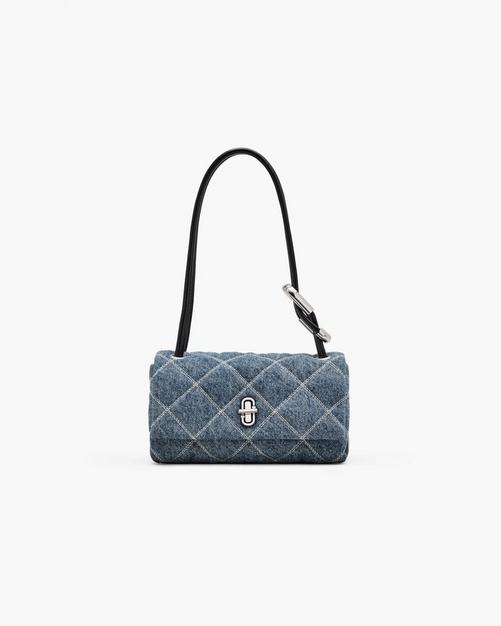 The Quilted Denim Mini Dual Shoulder Bag Product Image