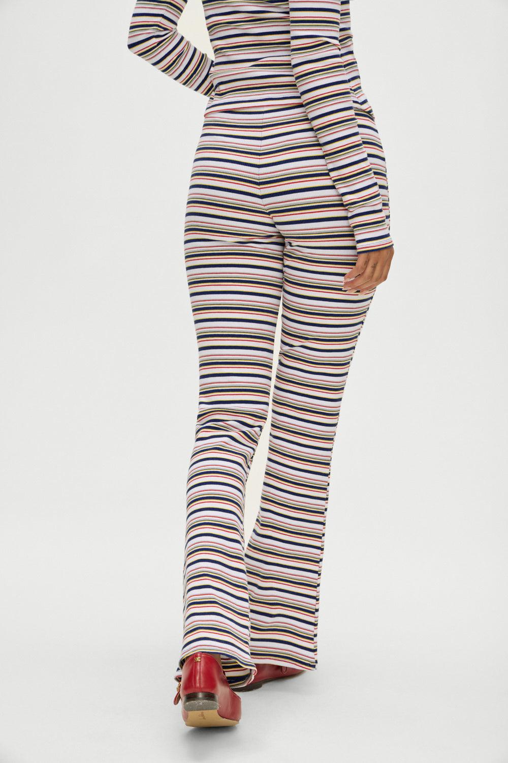 Blair Striped Cotton Pants - Love Stripe Product Image