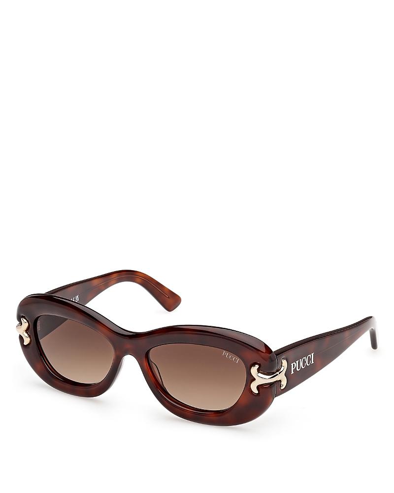 Womens 52MM Oval Sunglasses Product Image
