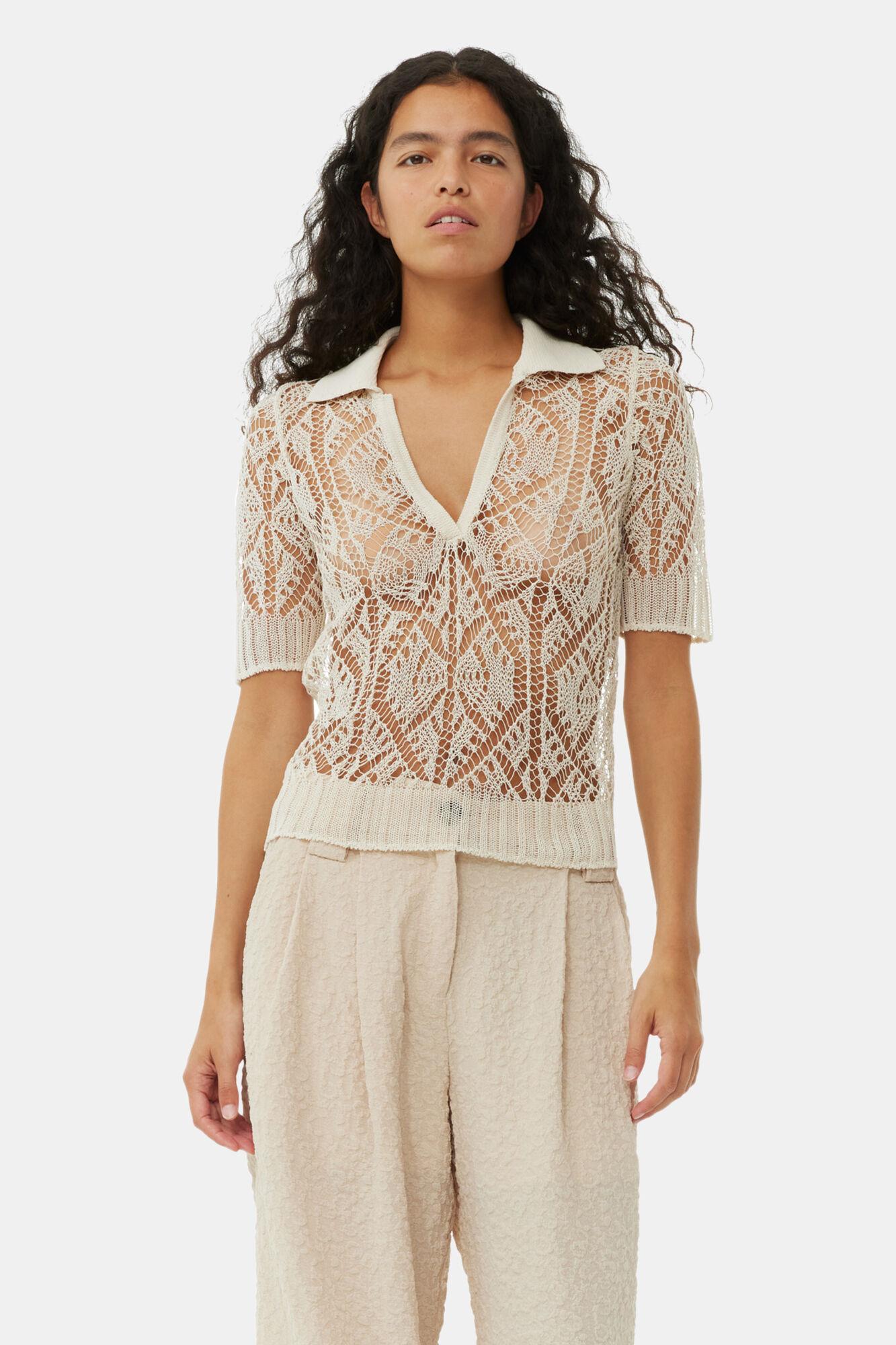 Beige Textured Suiting Mid Waist Pants Product Image