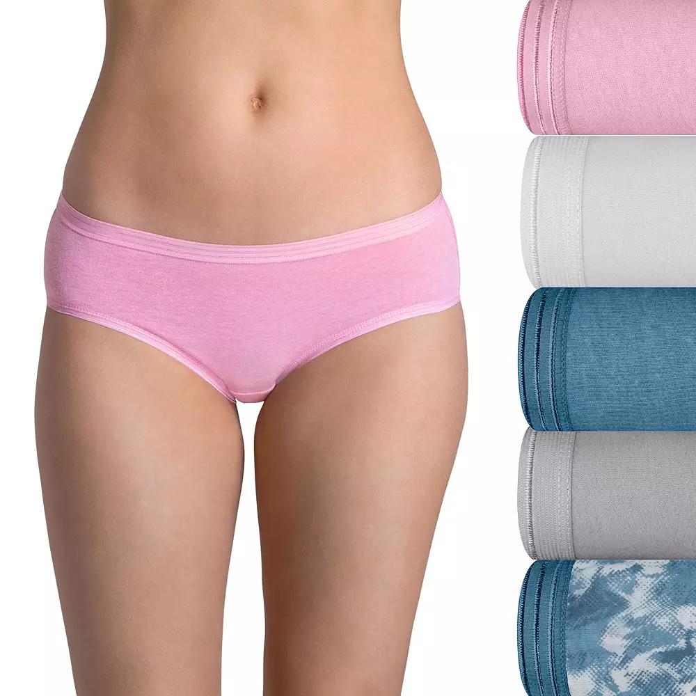 Women's Fruit of the Loom® Ultra Soft 5-pack Hipster Panties 5DUSKHP,  Product Image