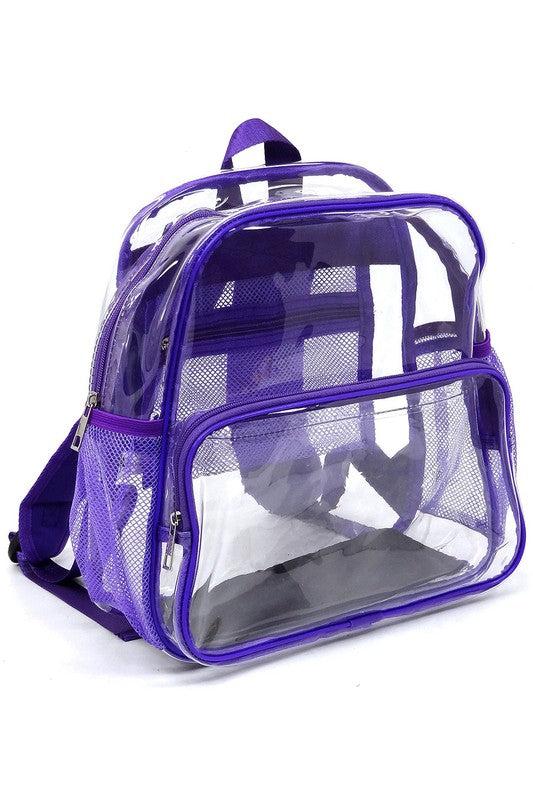 See Thru Clear Bag Backpack School Bag Product Image