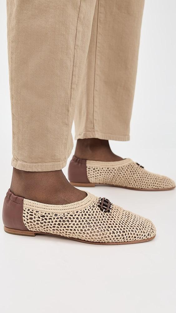 SIMKHAI Eden Raffia Ballet Flats | Shopbop Product Image