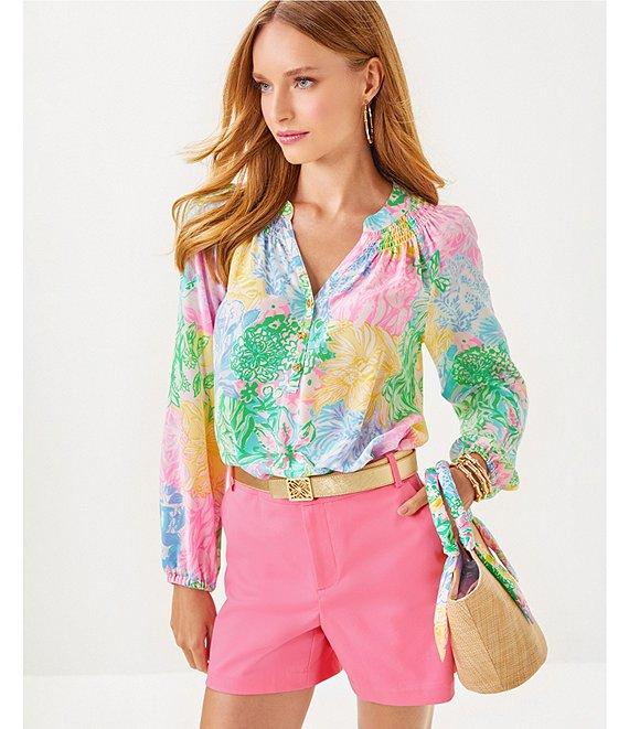 Lilly Pulitzer Gretchen Stretch High Rise Shorts Product Image