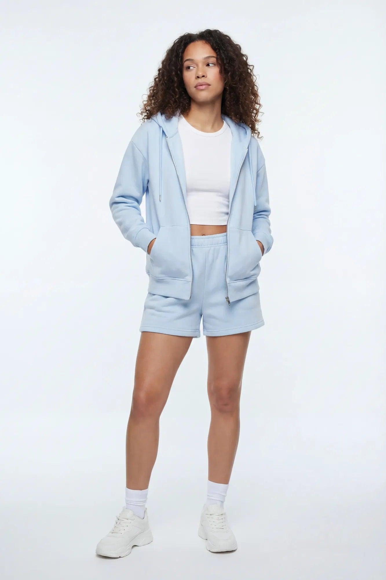 Fleece Zip-Up Hoodie Female Product Image