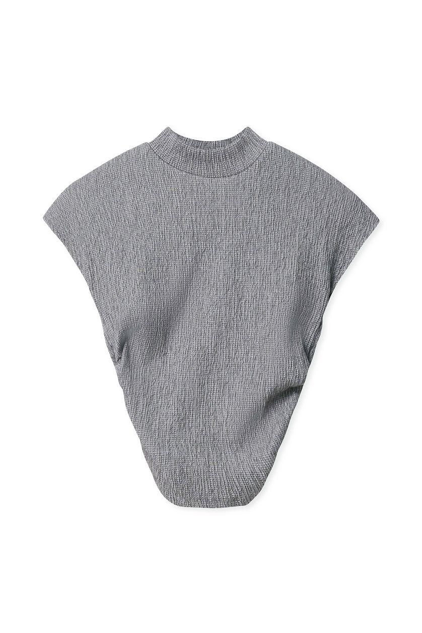 High Neck Structured Top Product Image