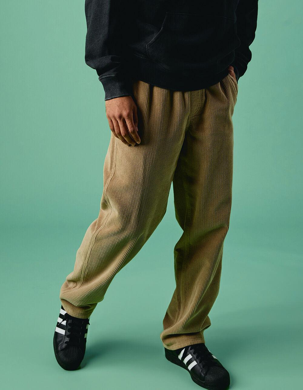 RSQ Mens Washed Straight Fit Corduroy Pants - HONEY Product Image