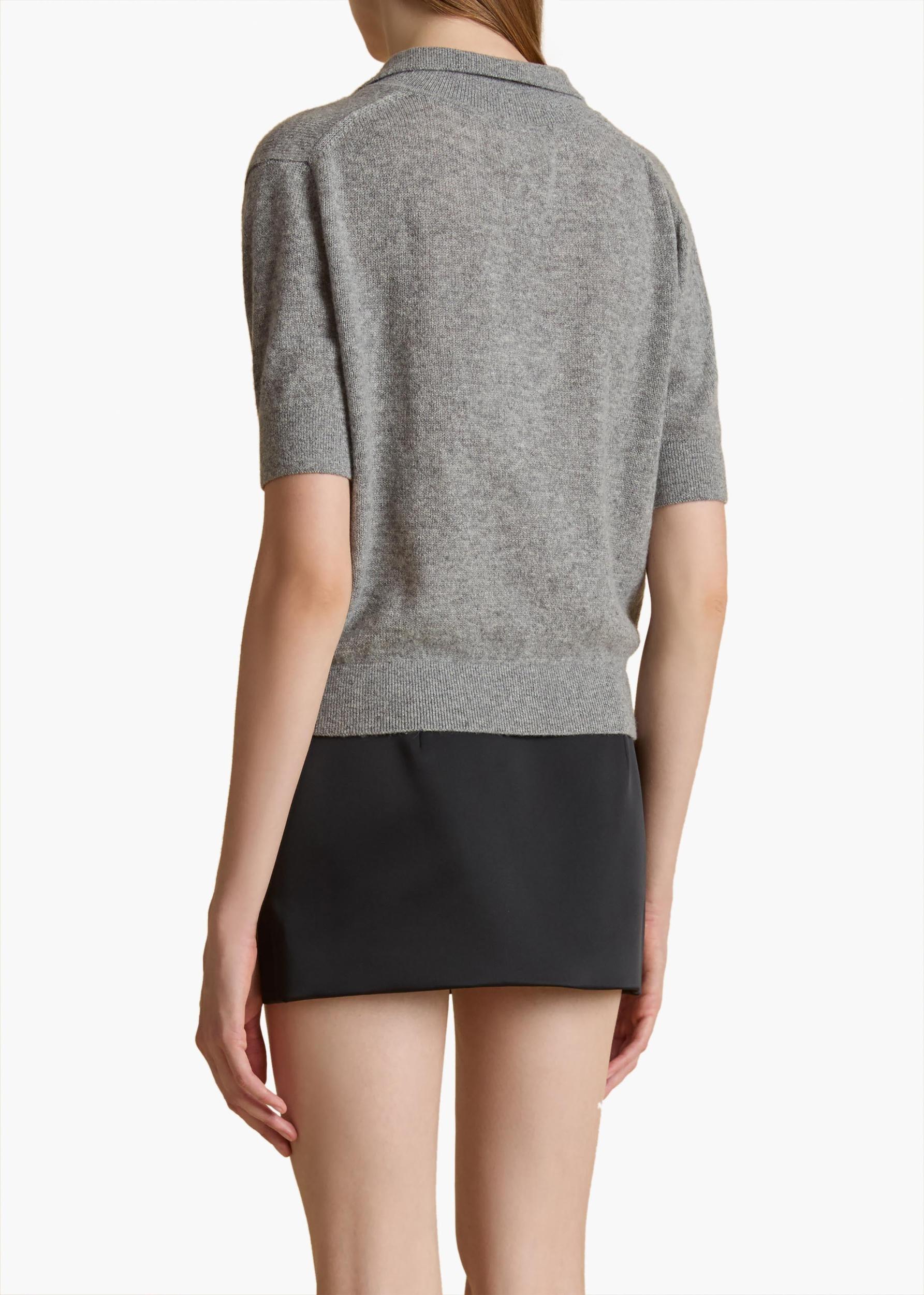 Shrunken Jo Sweater in Warm Grey Product Image