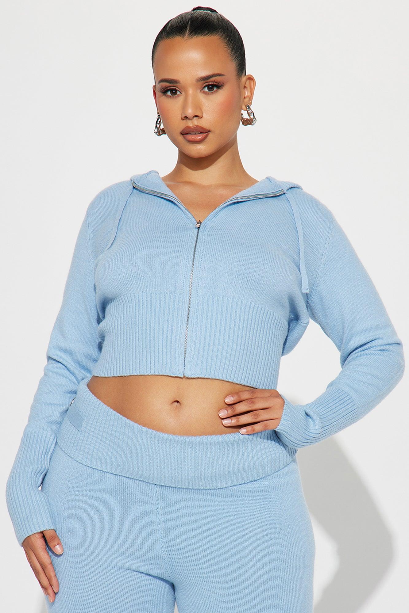Lana Sweater Pant Set - Light Blue Product Image