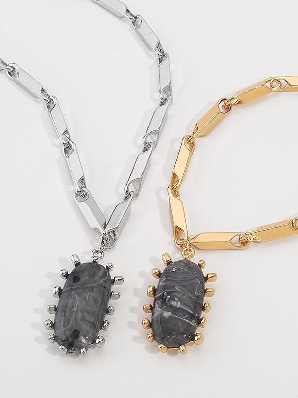 Normcore Chains Geometric Necklaces Accessories Product Image