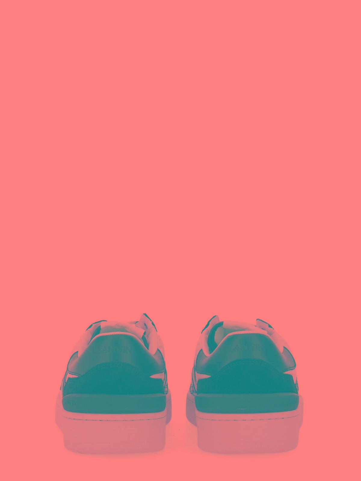 White & Black Clay Mesh Sneakers Product Image