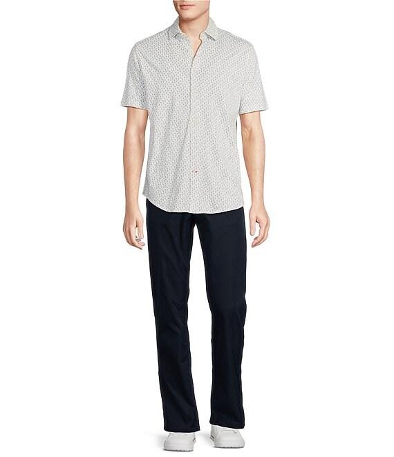 Cremieux Blue Label Cape Town Collection Short Sleeve Printed Coatfront Shirt Product Image