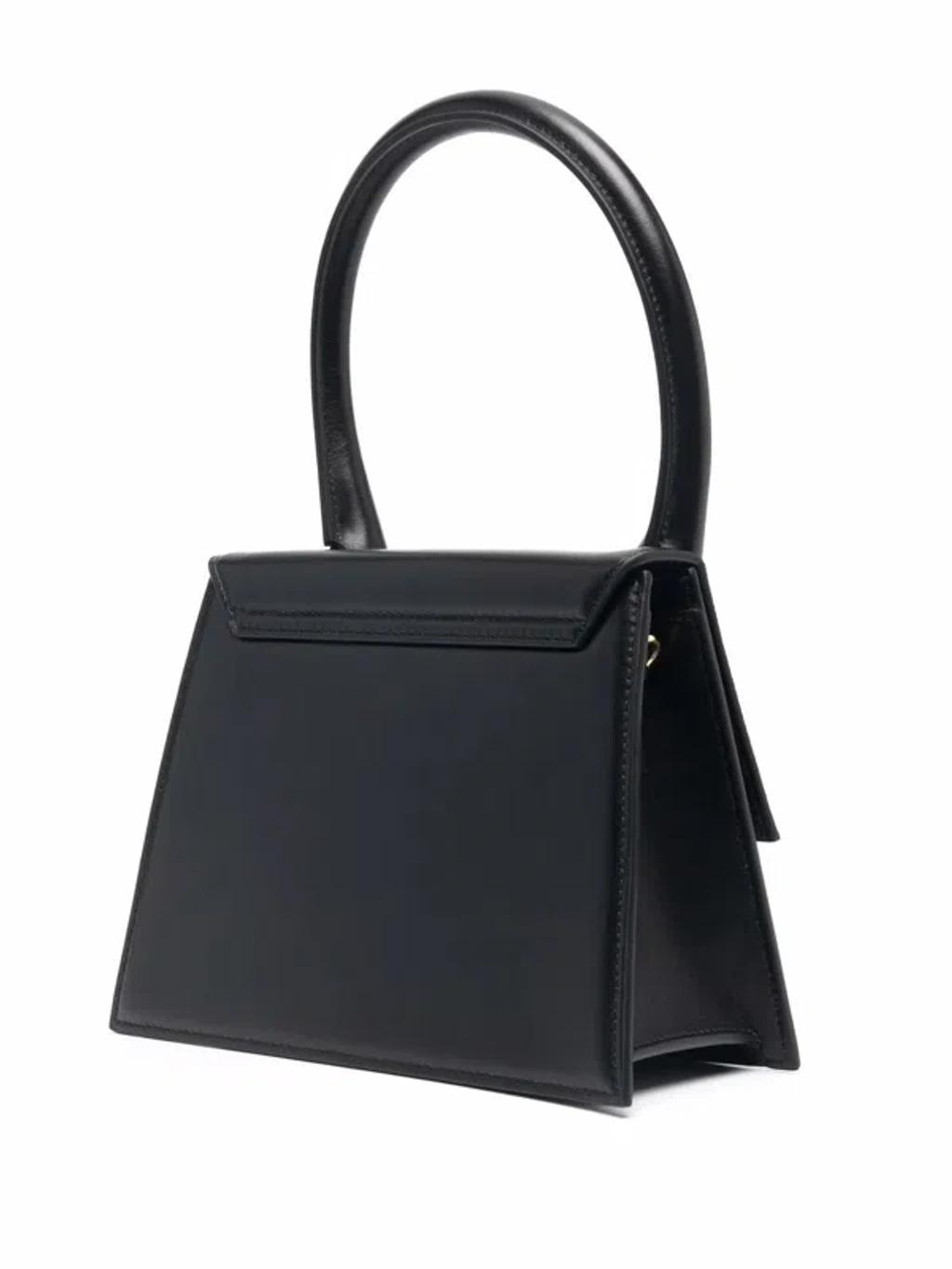 JACQUEMUS Small Handle And Removable Shoulder Strap In Black Product Image
