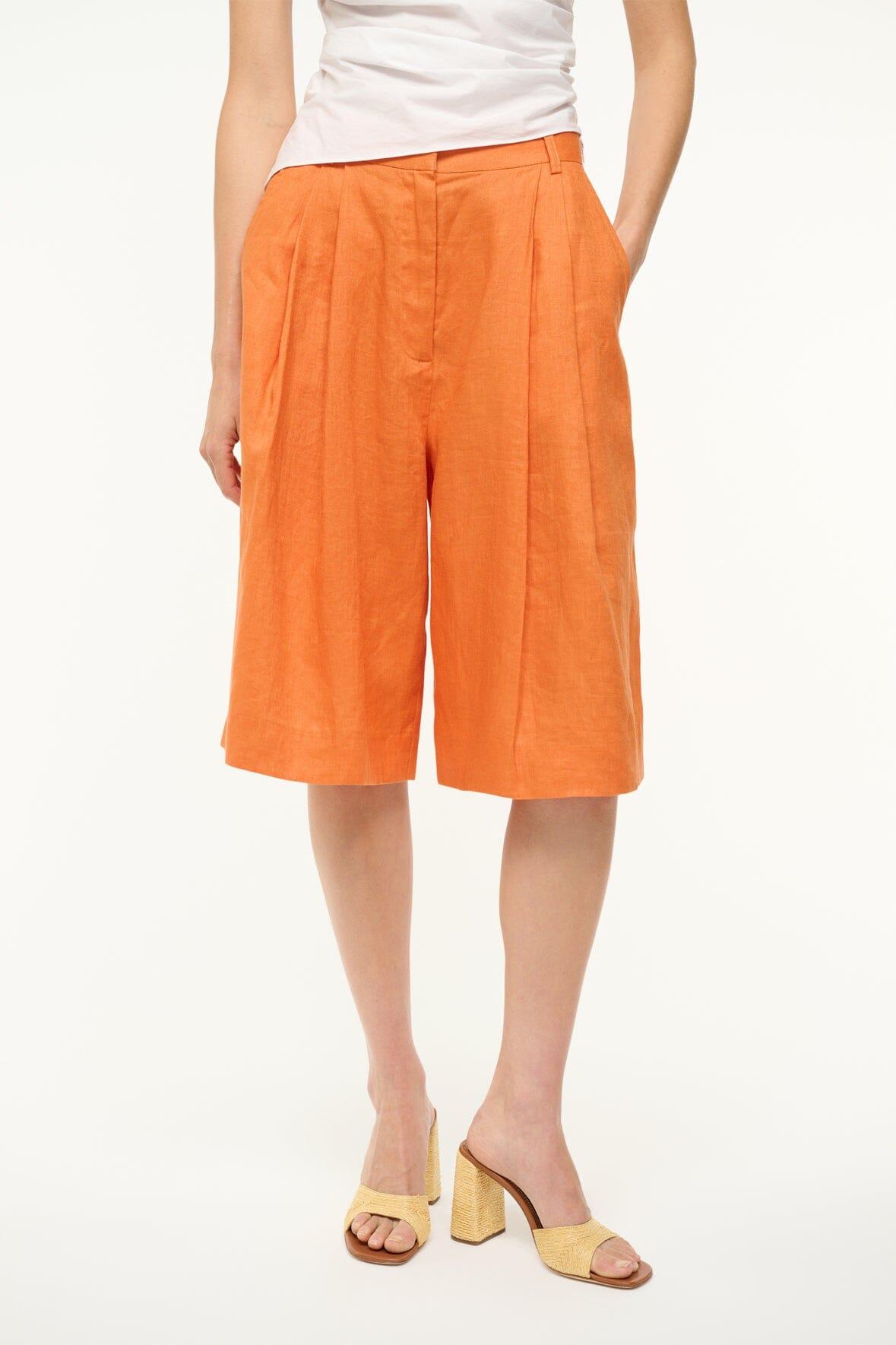 CRUZ BERMUDA LINEN SHORT | APRICOT Product Image