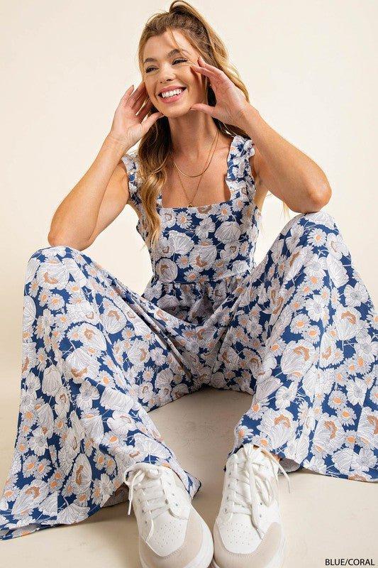 Aware Of This Floral Jumpsuit *FS Product Image