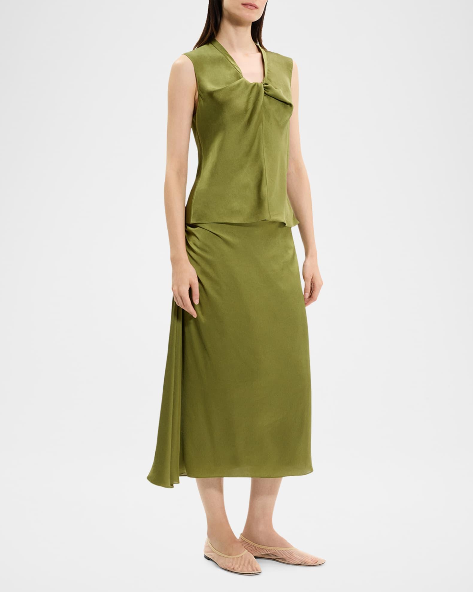 Sleeveless Twisted Scoop-Neck Top Product Image