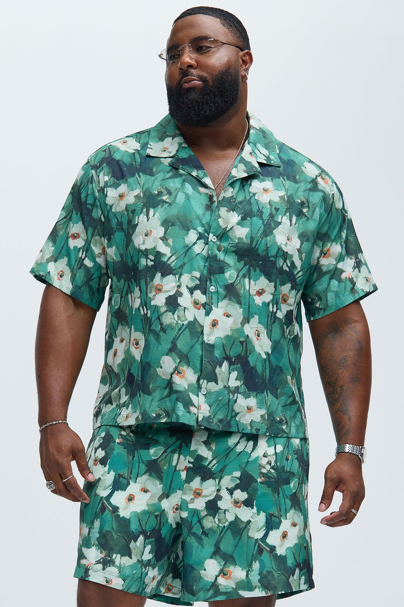 Monet Floral Shirt - Green/combo Product Image