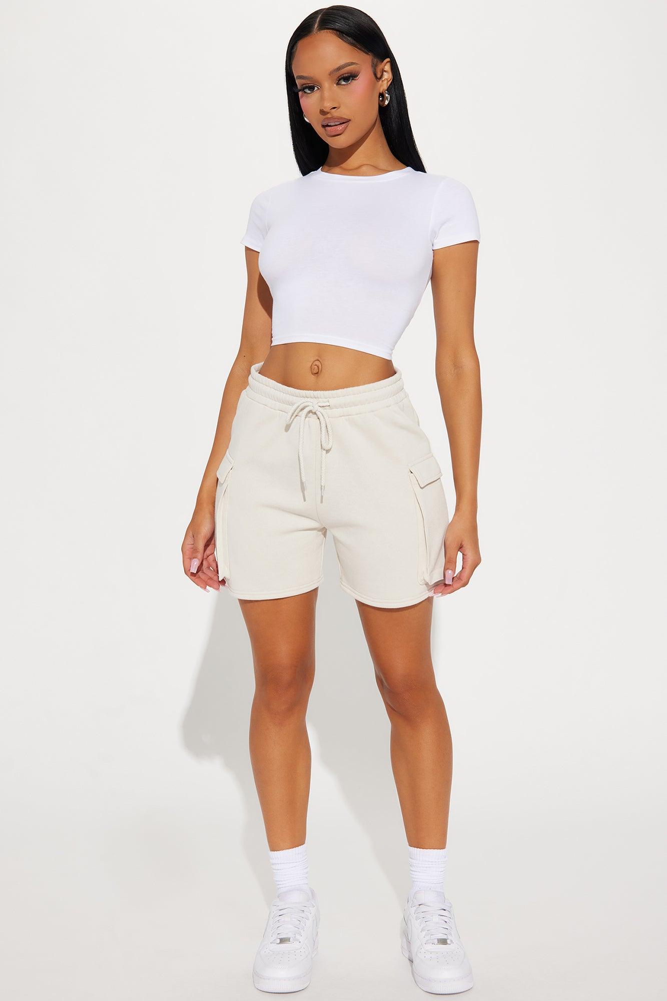 Put The Time In Lounge Short - Khaki Product Image
