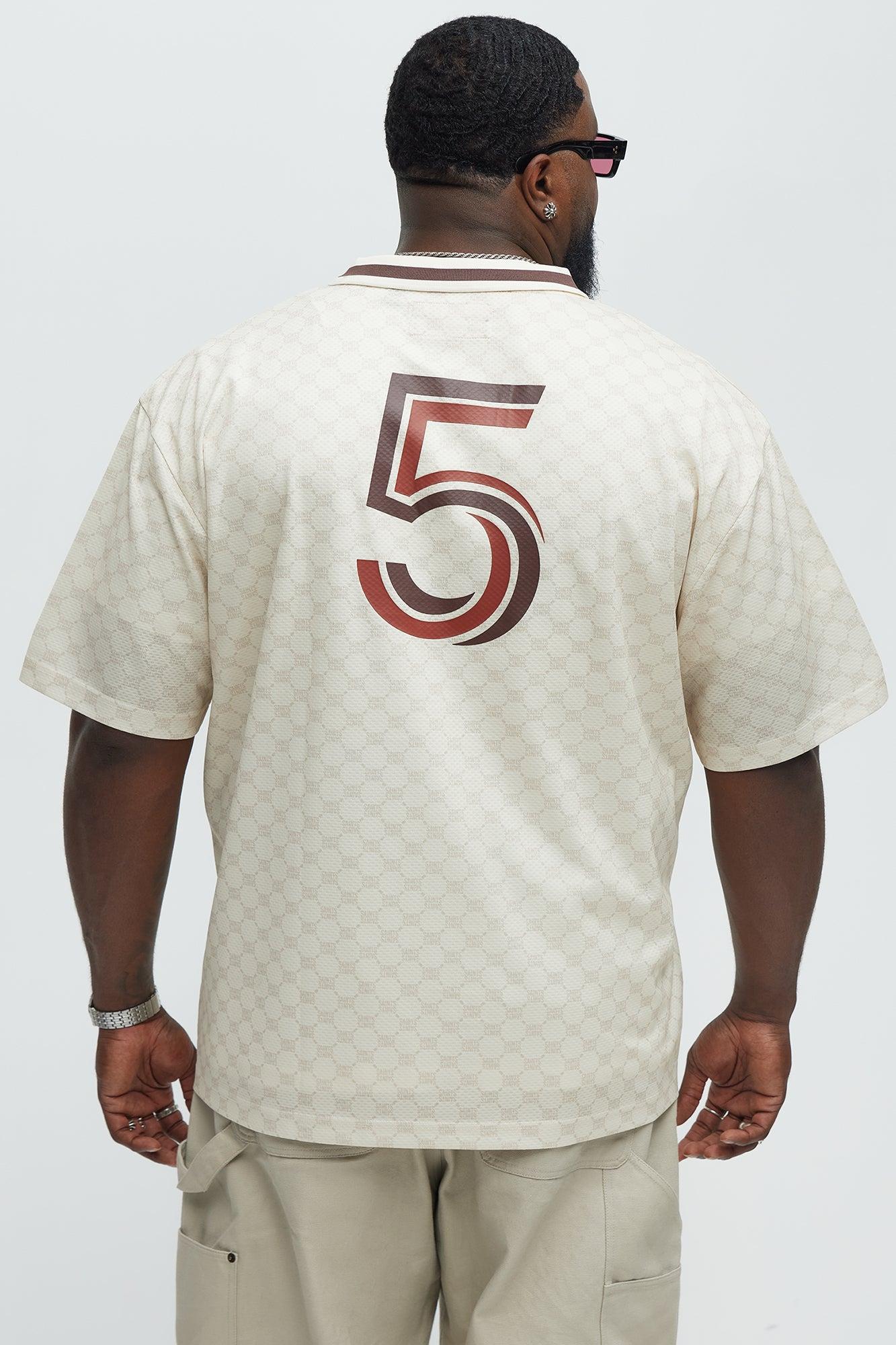 Saints Johnny Collar Soccer Jersey - Ivory Product Image
