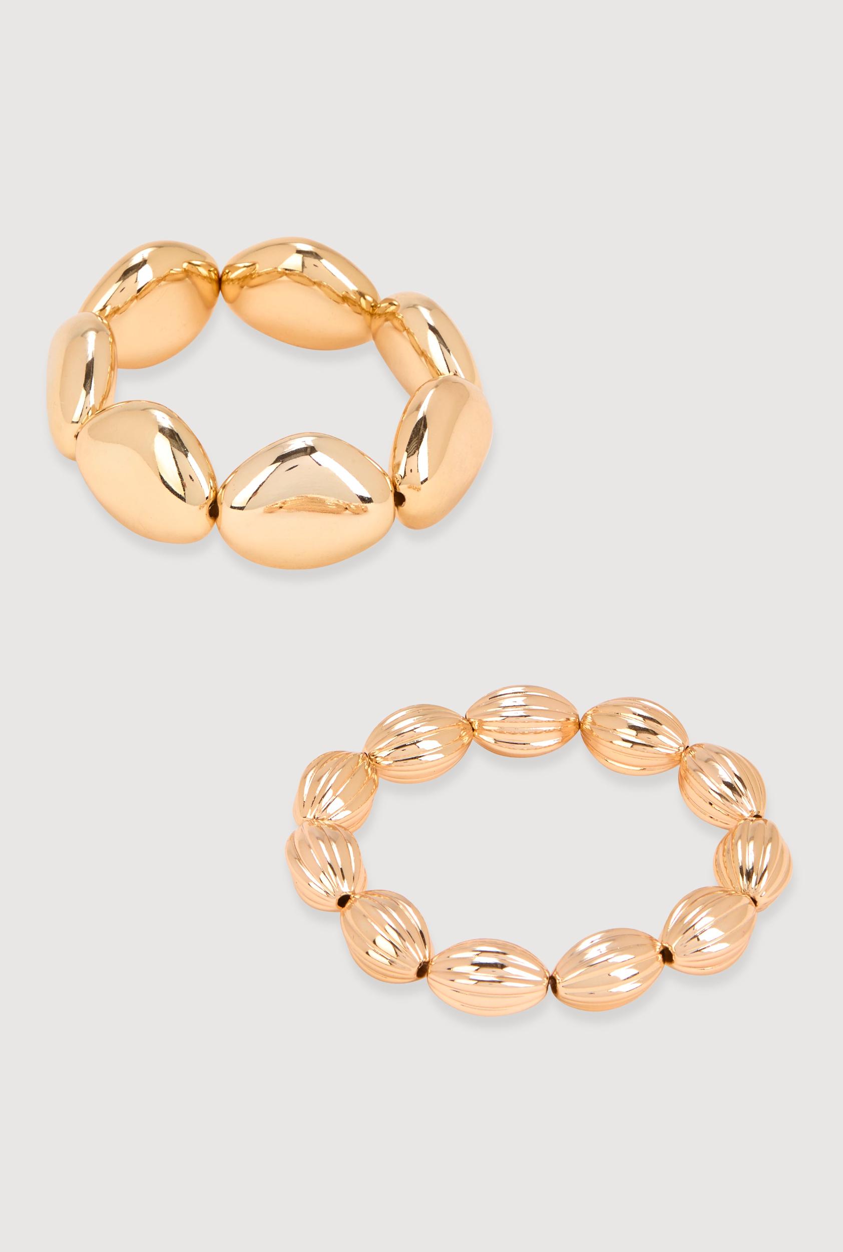 Wavy Metallic Drop Earrings Male Product Image