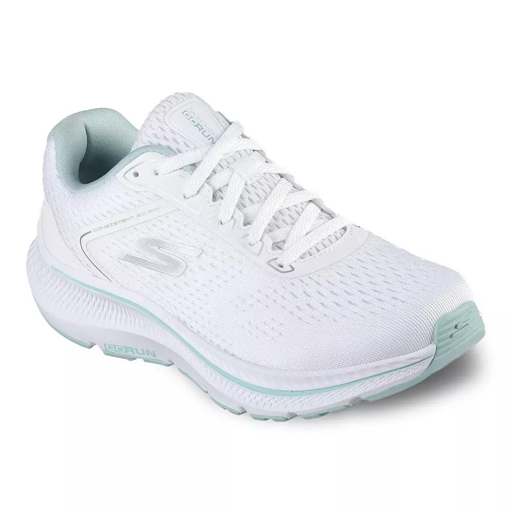 Skechers GO RUN Consistent™ 2.0 Women's Athletic Shoes, Size: 8, White Mint Product Image
