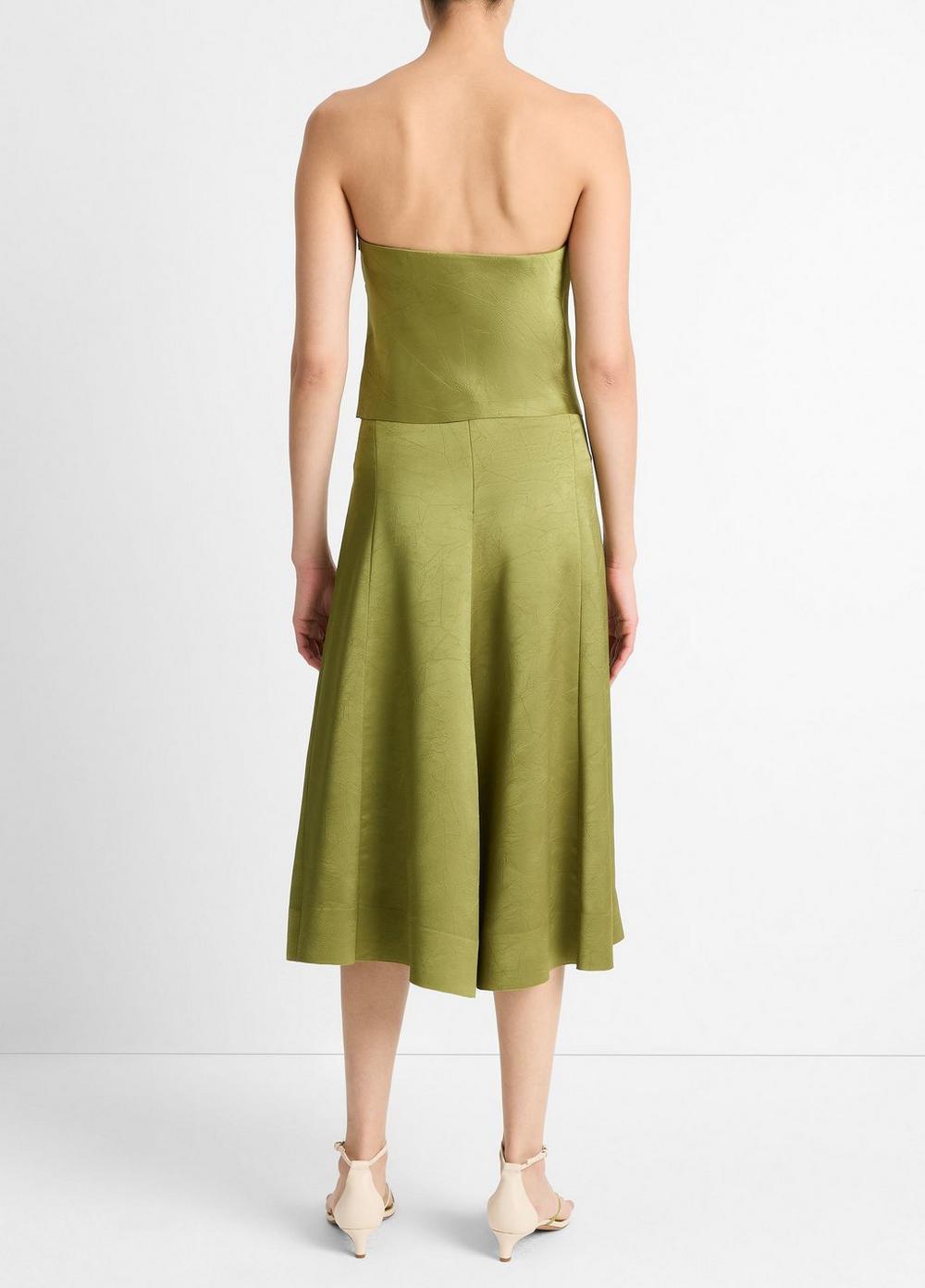 Satin Draped Skirt Product Image