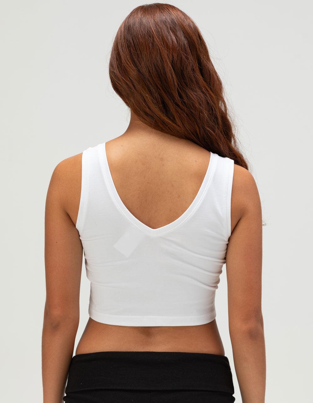 ADIDAS Essentials Small Logo Womens Tank Top - WHITE Product Image